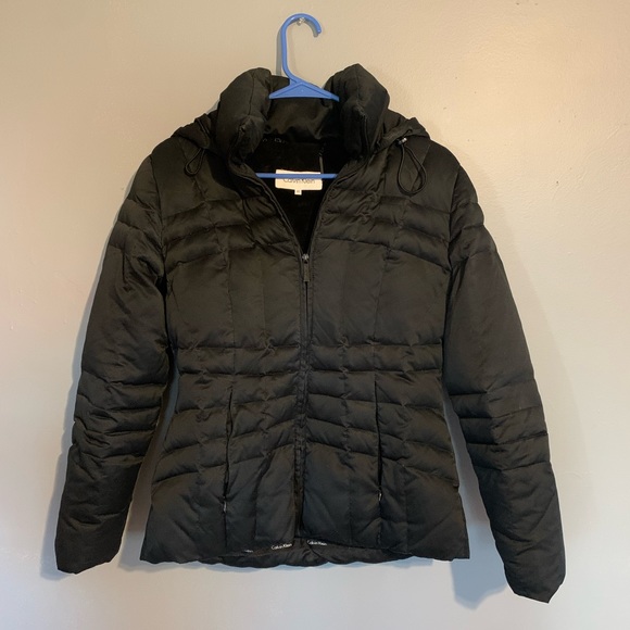 Calvin Klein Jackets & Blazers - Calvin Klein Black hooded coat| XS